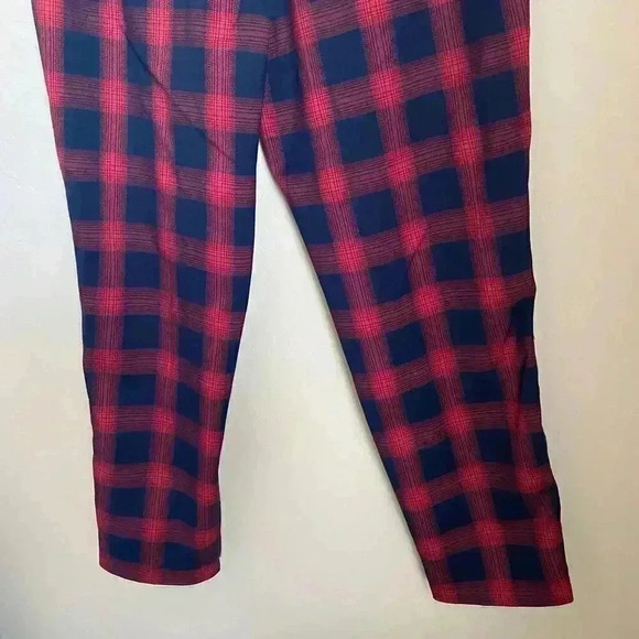Court & Rowe Velvet Stripe Shadow Plaid Crop Pants - Picture 14 of 14